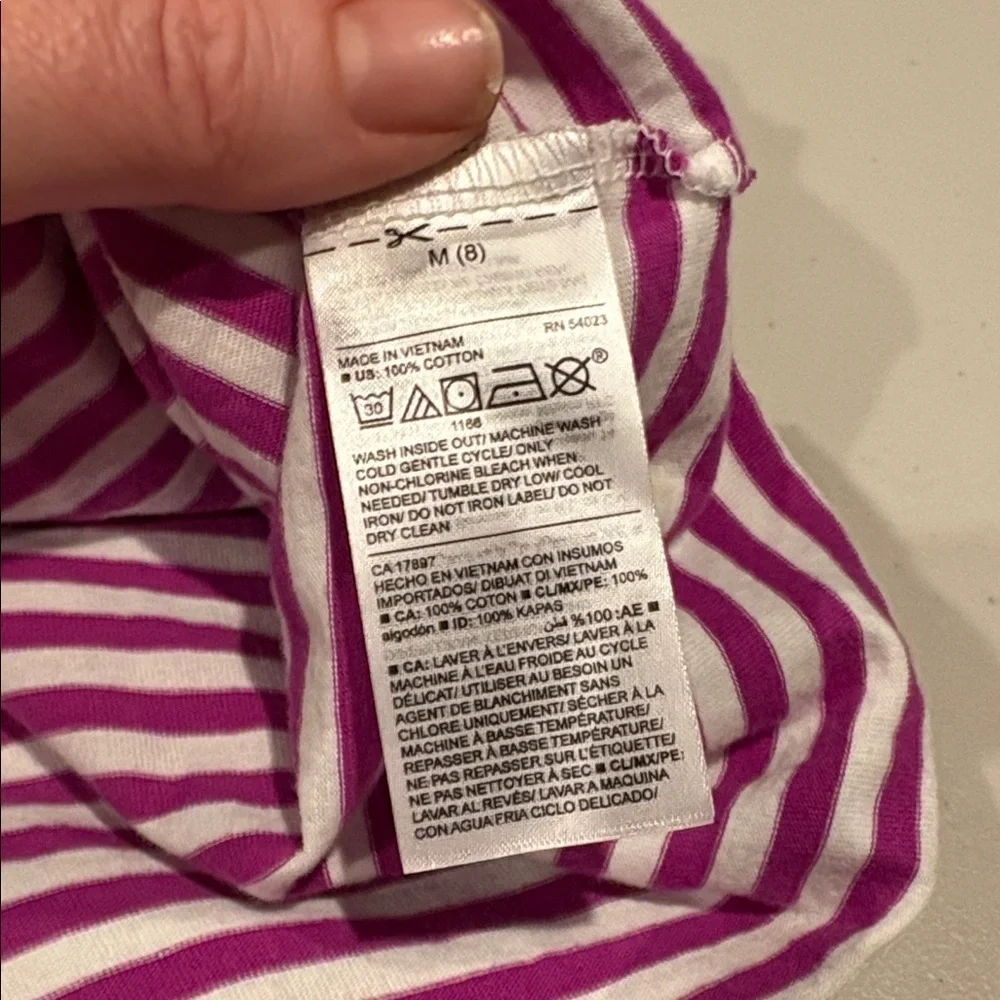 Old navy. girls sleeveless tank dress.  size M (8). Stripes. Sundress